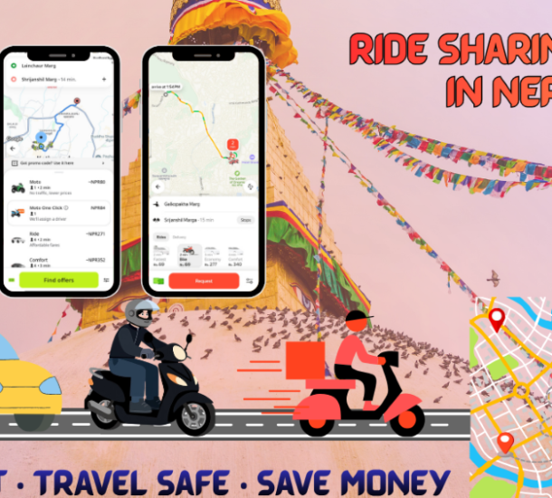 Promoting ride sharing apps in Nepal