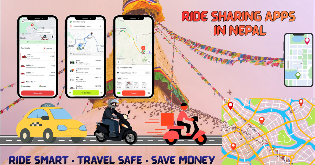 Promoting ride sharing apps in Nepal