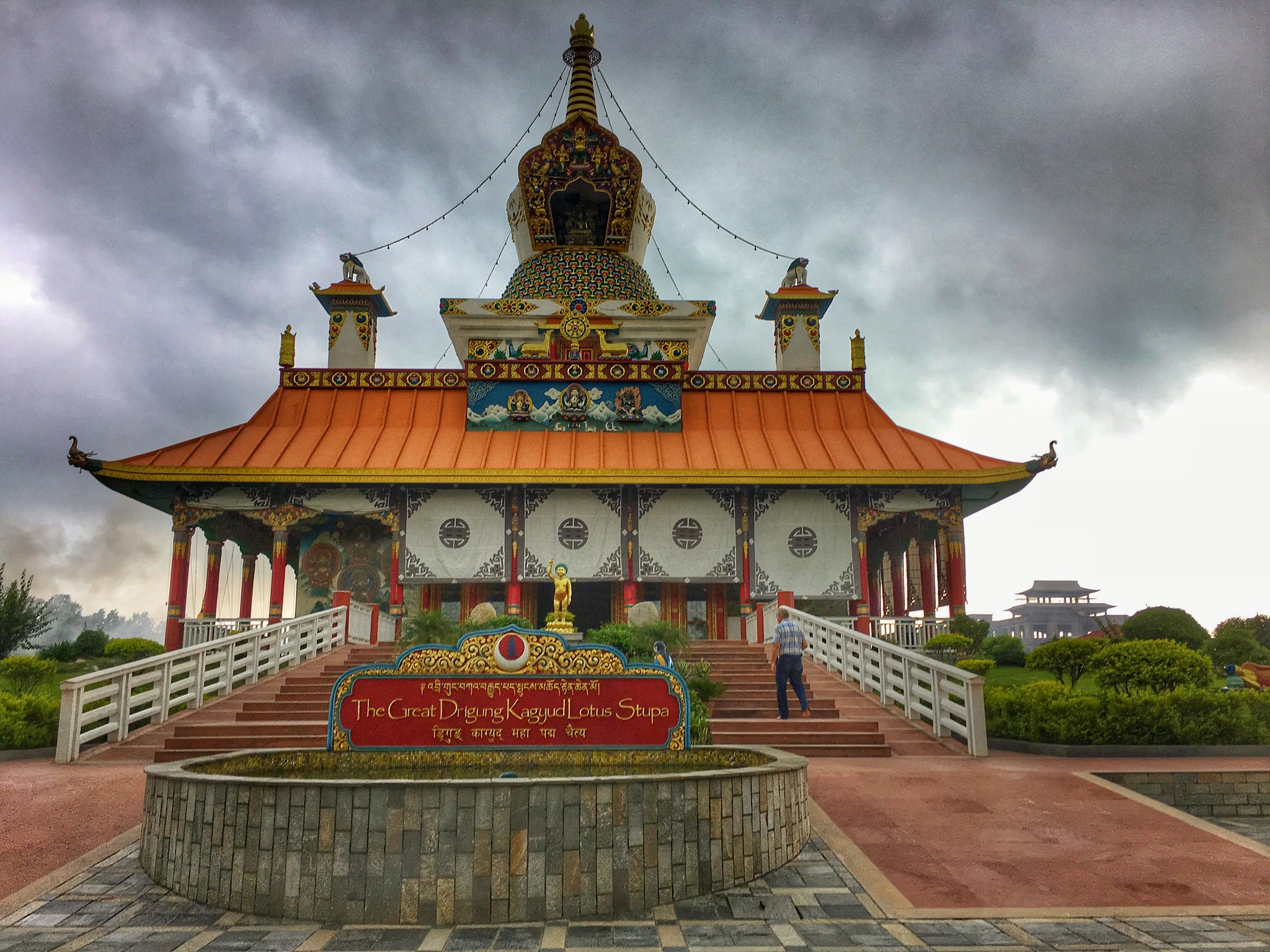 Women Travelers in Nepal at Lotus Stupa