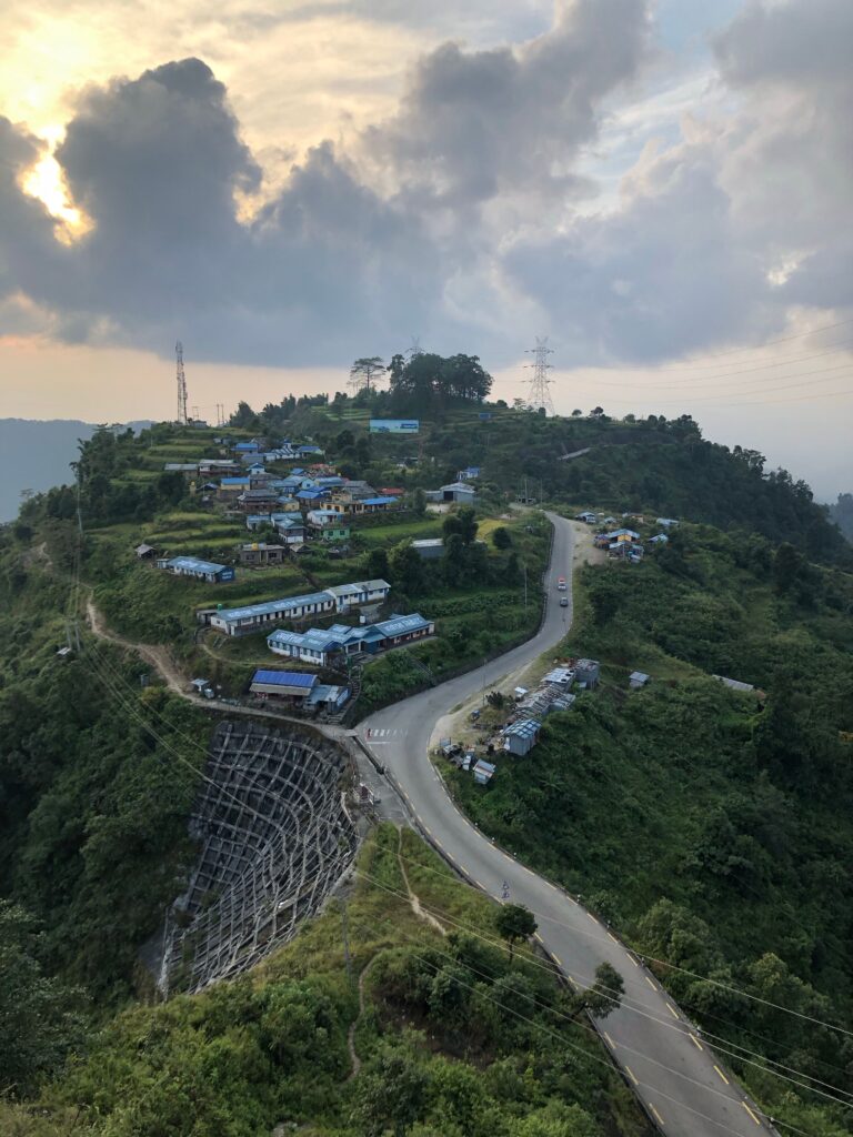 Kathmandu to Syabrubesi scenic drive through hills, rivers, and Tamang villages